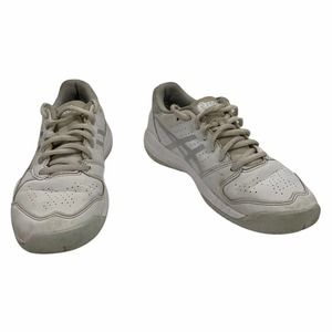 ASICS Girls Gel Game 7 Tennis Shoes White 1044A008 Lace Up Low Top 4 M